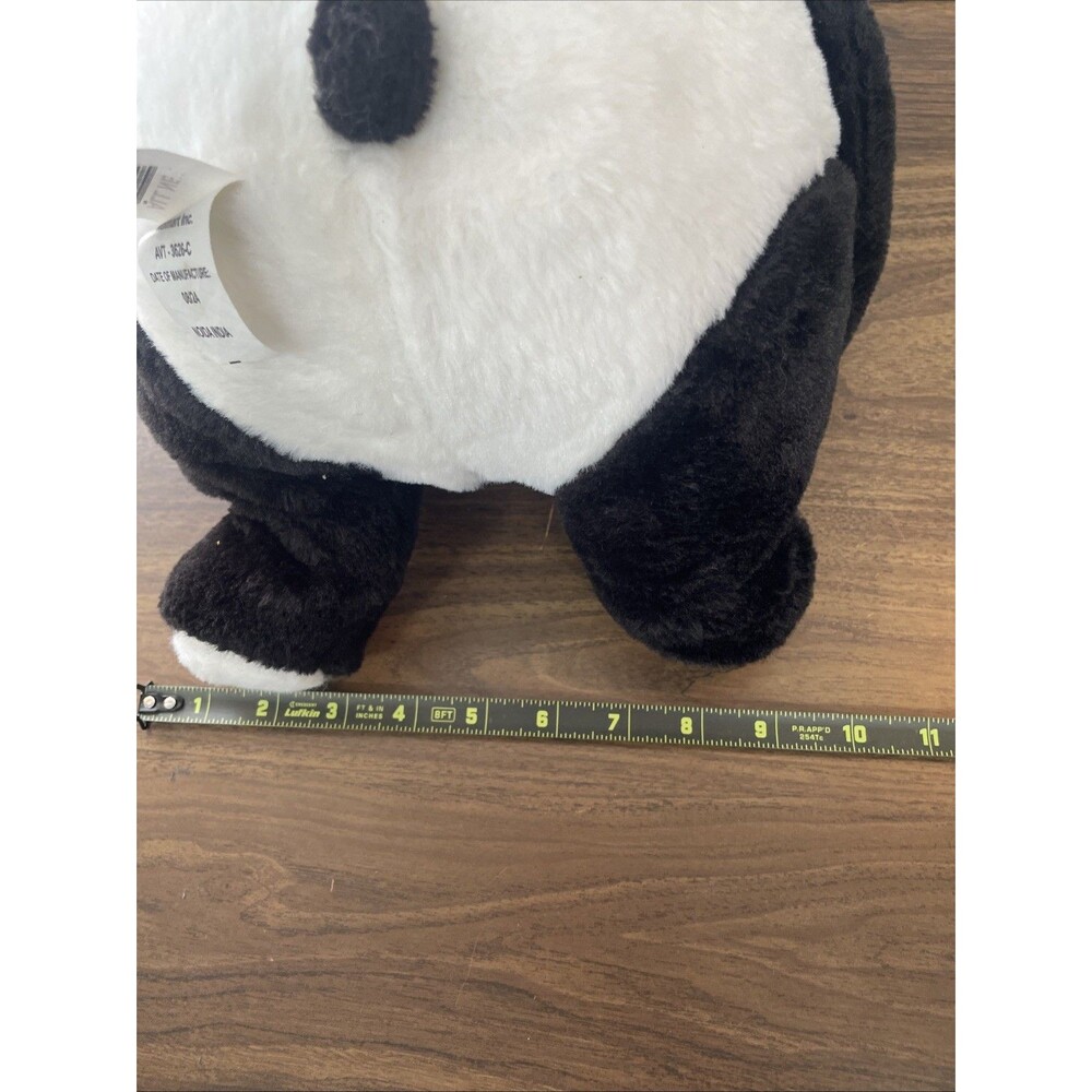 Vintage Inspired Large Panda Plush Teddy Bear • Coquette Cottagecore Softcore - Picture 11 of 13